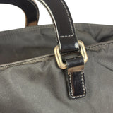 Prada Black Tessuto Nylon Leather Trim Hand Bag