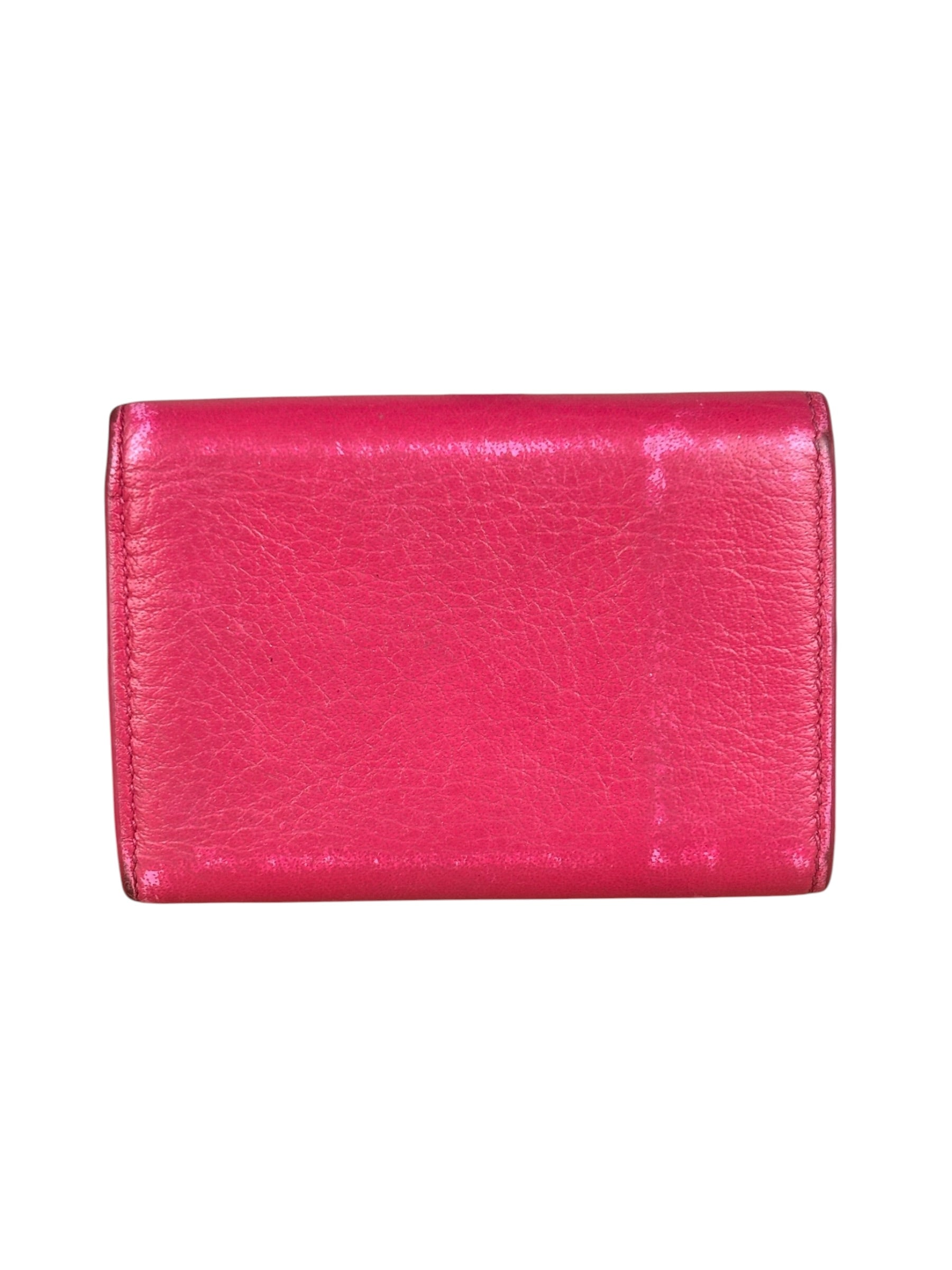 Balenciaga Hot Pink Papier Mini Wallet