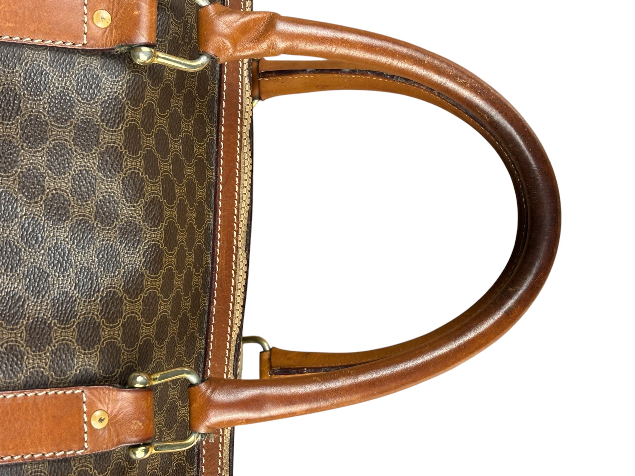Celine Vintage Macadam Weekender Travel Bag