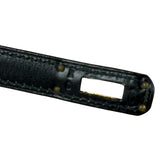 Hermes Black Mini Kelly 20 Box Calf 1991