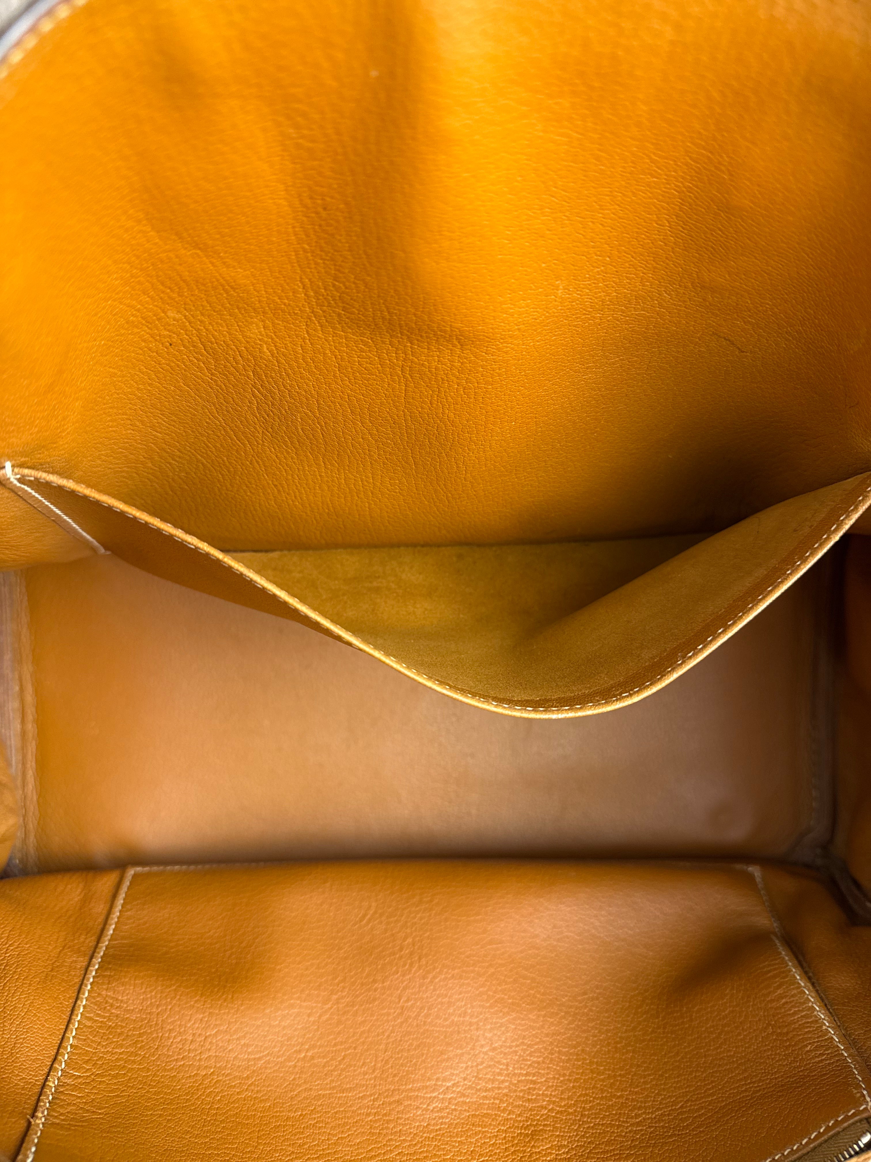 Hermes Birkin 35 Gold Brown Togo Leather Handbag 2001