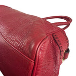 Fendi Red Grained Leather Etniko Shoulder Bag