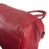 Fendi Red Grained Leather Etniko Shoulder Bag