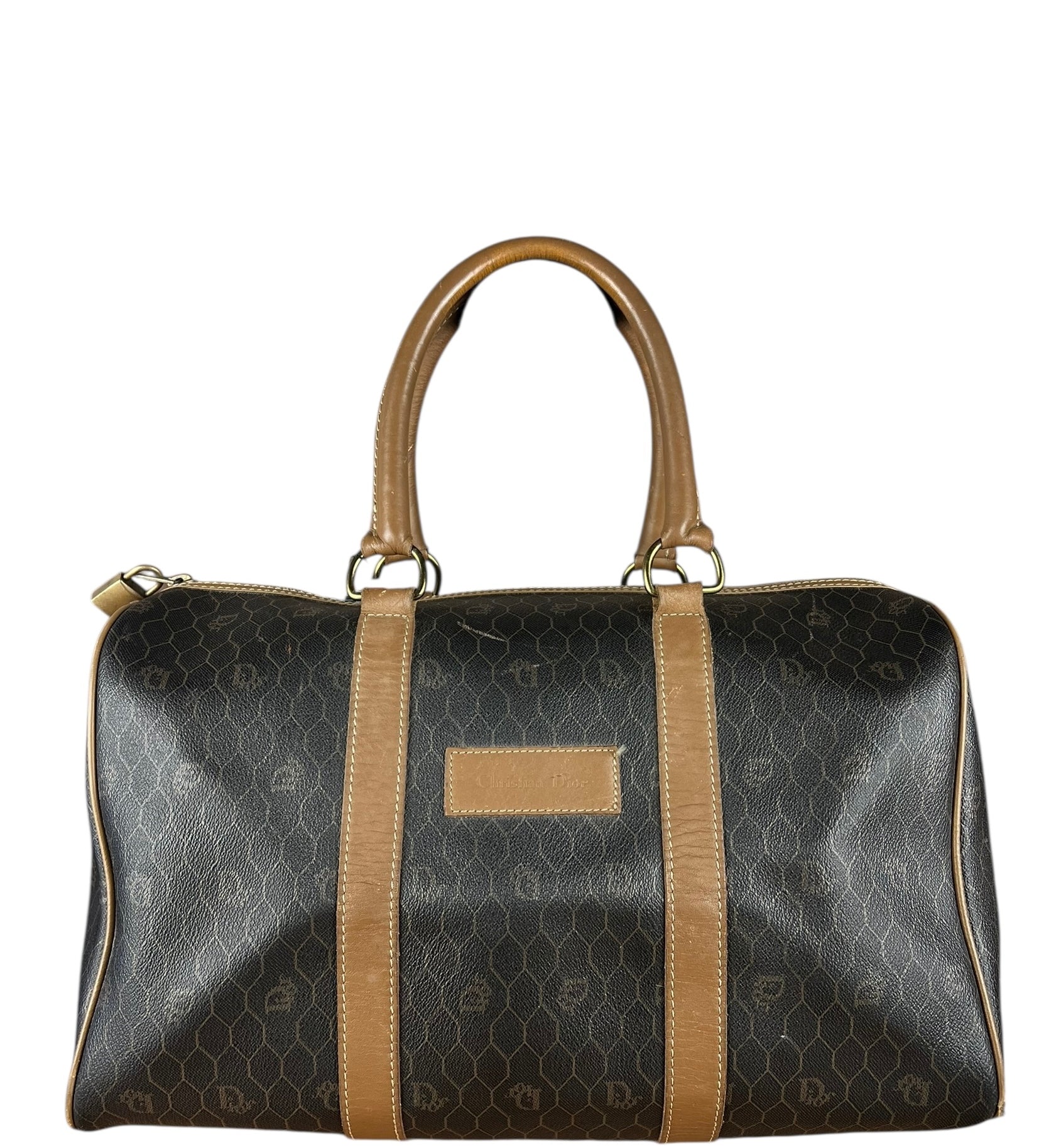 Dior Honeycomb Boston Bag Black