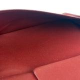 Cartier Vintage Burgundy Leather Bordeaux Bi-Fold Long Wallet