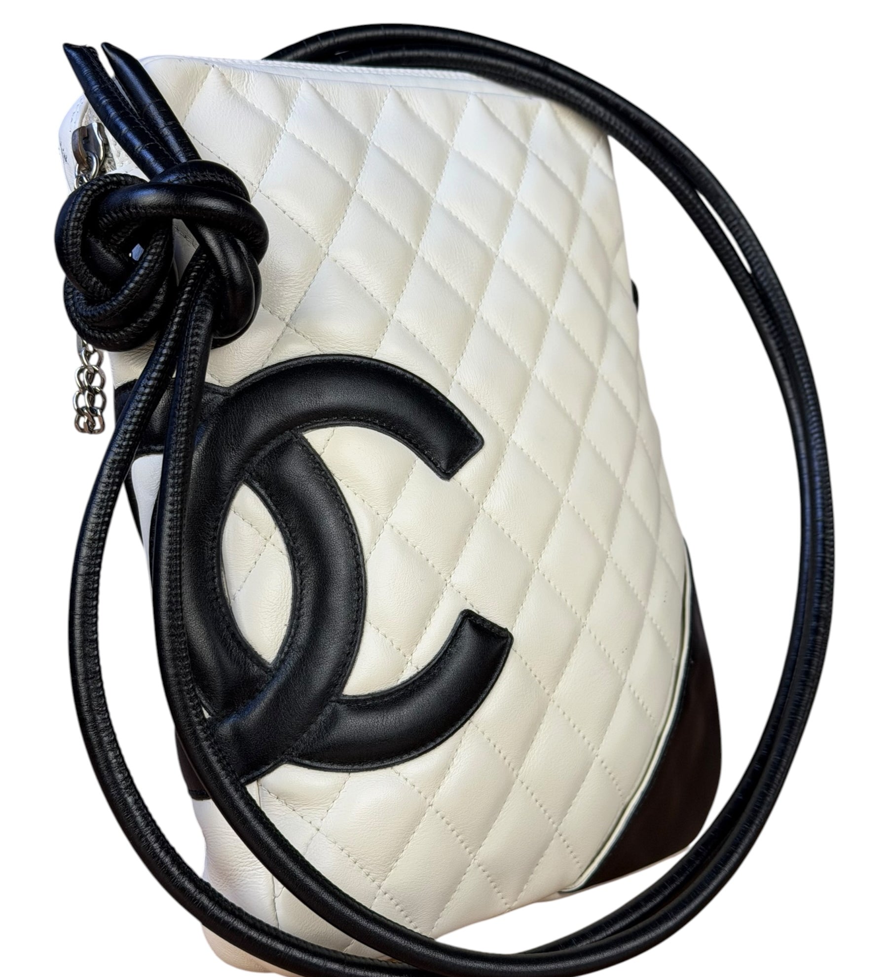 Chanel Vintage Leather Cambon Ligne Crossbody/Shoulder Bag-2008