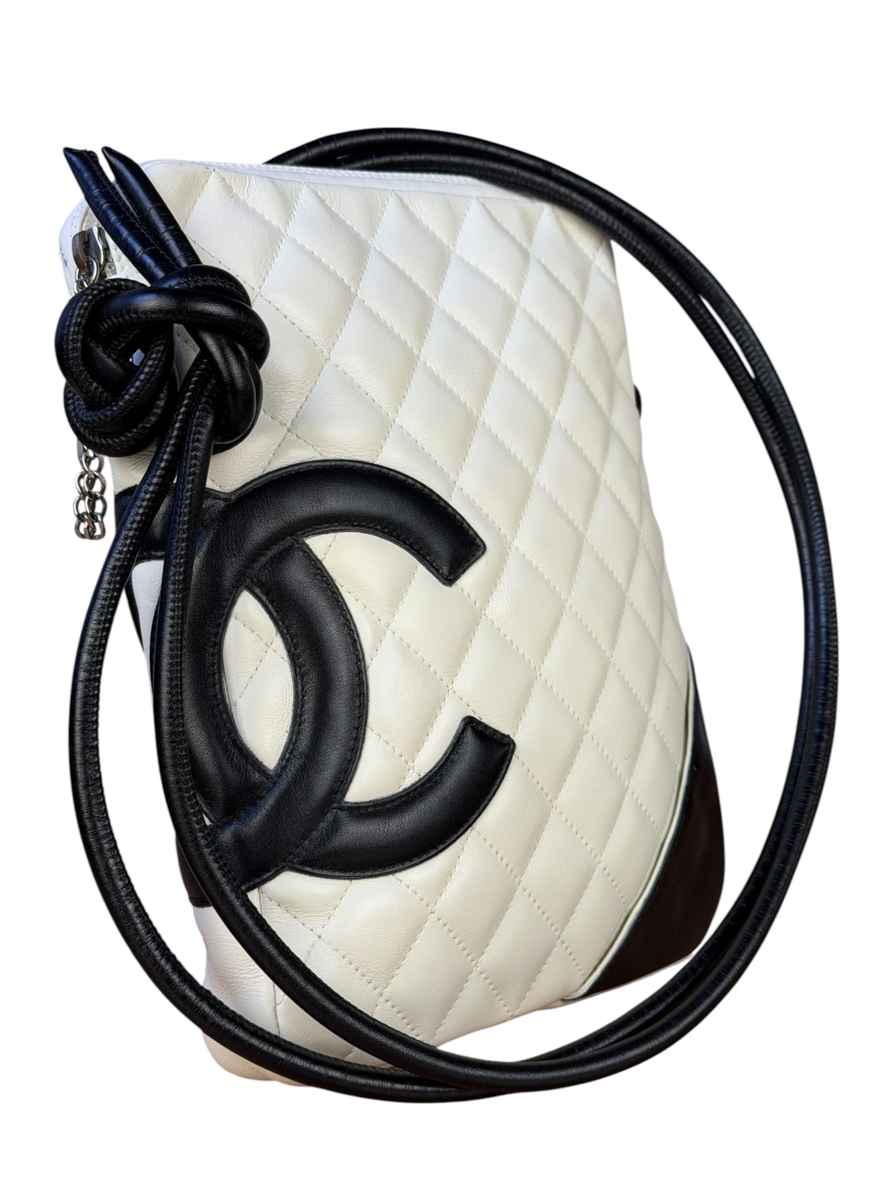 Chanel Vintage Leather Cambon Ligne Crossbody/Shoulder Bag-2008