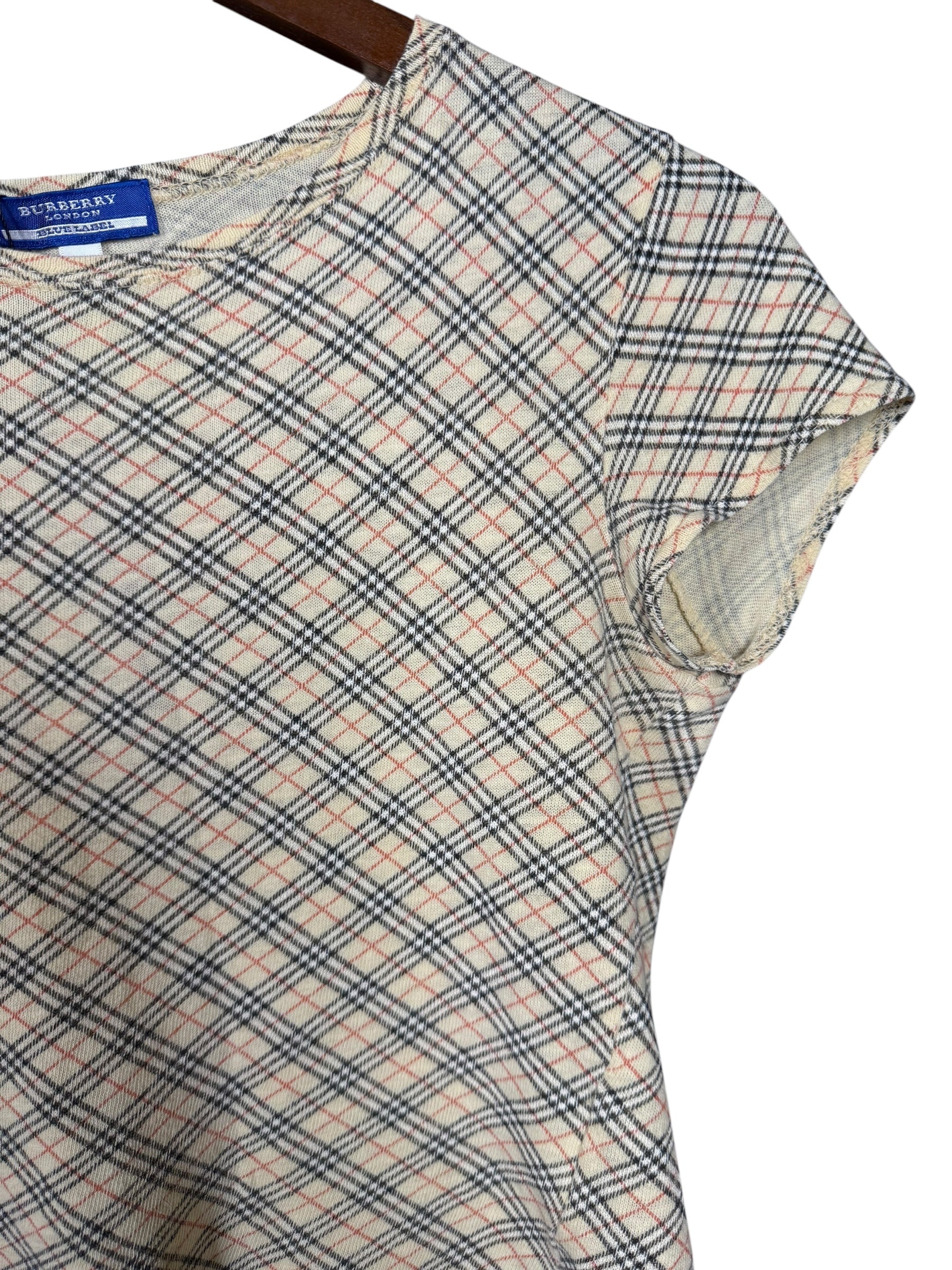 Burberry Check Short Sleeve Baby Tee