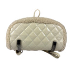 Chanel Cream Quilted Shearling Mountain Paris-Salzburg Small Backpack 2015