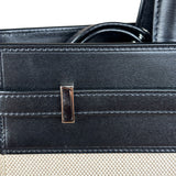 Yves Saint Laurent Two-Tone Leather Trim Small Manhattan Two-Way Bag