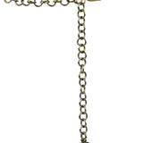 Chanel 22S Gold Metal/Black Leather Pendant Necklace