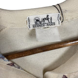 Hermes Silk Patterned Button-Up Polo Shirt