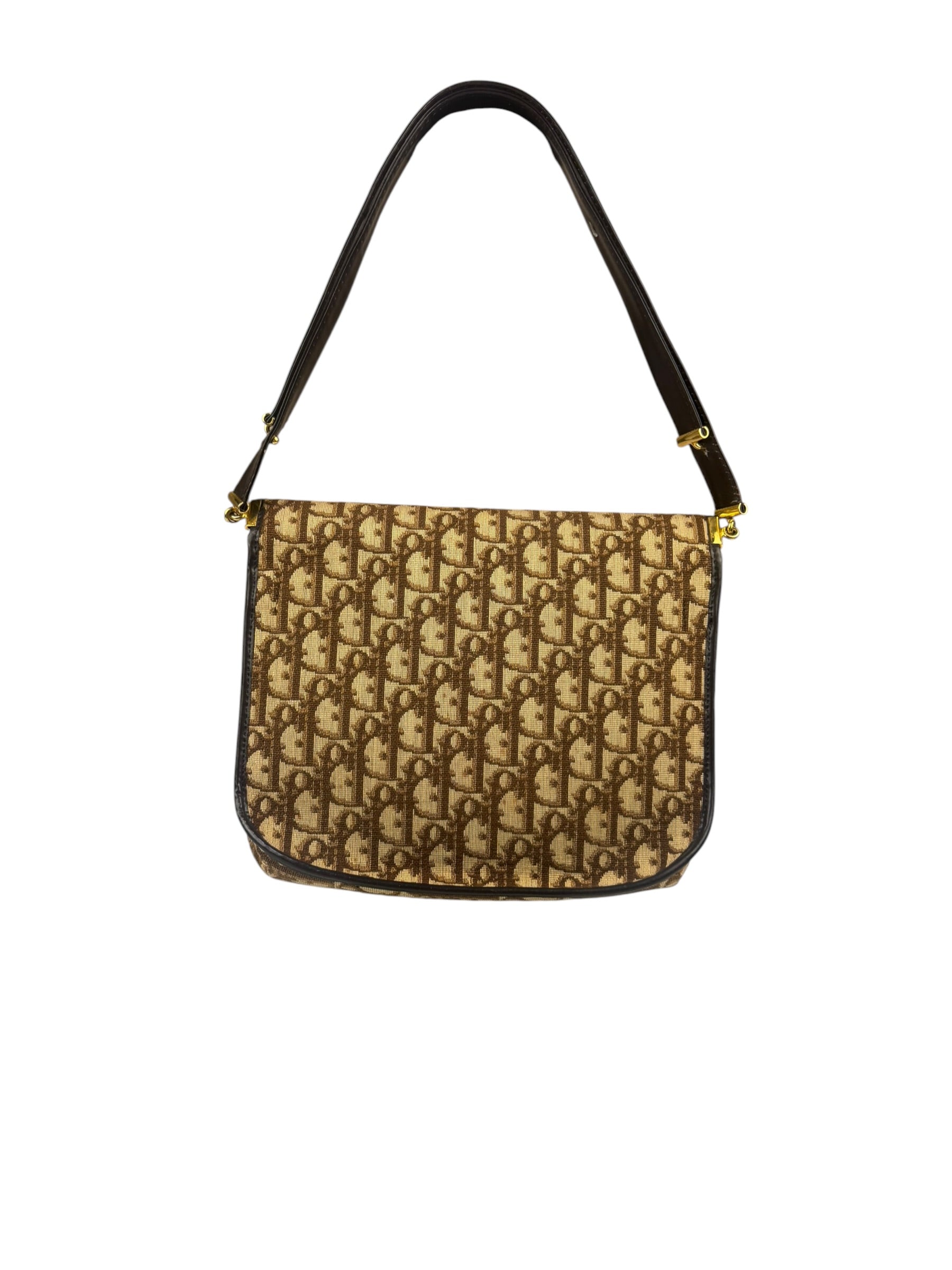 Christian Dior Vintage Brown Trotter Shoulder Bag