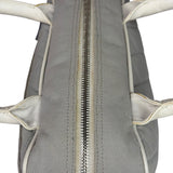 Chanel Grey Quilted Leather Trim Bowling Bag 2000