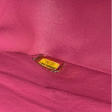 Chanel Hot Pink Large Patent Leather Double Flap Shoulder Bag 2014