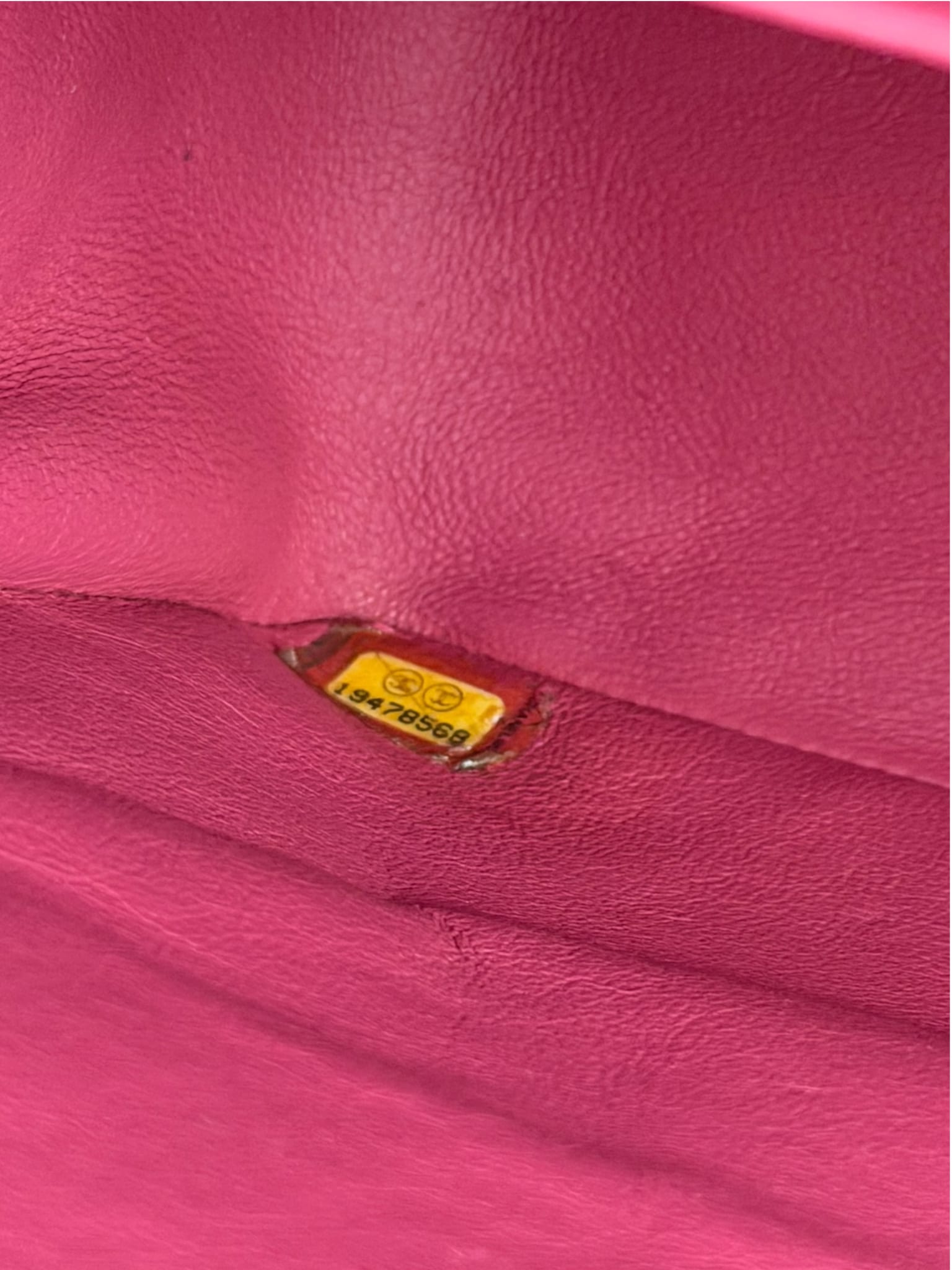 Chanel Hot Pink Large Patent Leather Double Flap Shoulder Bag 2014