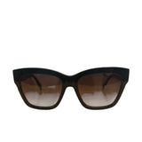 Celine Shiny Black Triomphe Square Sunglasses