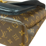Louis Vuitton Black Leather/ Monogram Marignan 2Way Bag