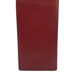 Cartier Vintage Burgundy Leather Bordeaux Bi-Fold Long Wallet