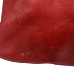 Fendi Red Leather Mamma Baguette Shoulder Bag