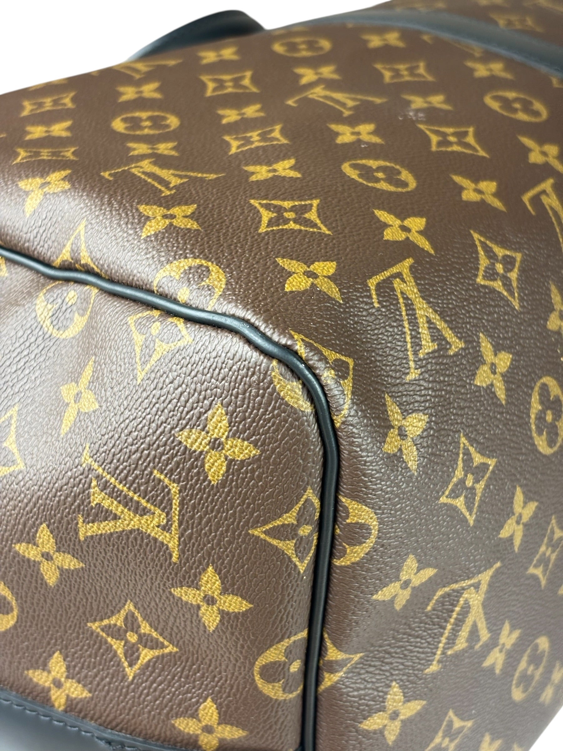 Louis Vuitton Black/Brown Monogram Keepall 55