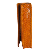 Chanel Orange Pythonskin Flap Wallet On Chain 2013