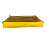 Burberry Yellow Vinyl Check Cosmetic Pouch