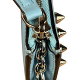Fendi Monsters Blue Leather Key Wallet