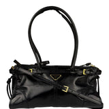 Prada Black Bonnie Calfskin Shoulder Bag