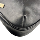 Gucci Vintage Micro GG Black Leather Shoulder Bag