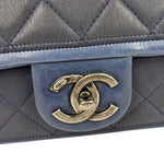 Chanel Paris-Salzburg Blue Bicolor Quilted Flap Bag 2014