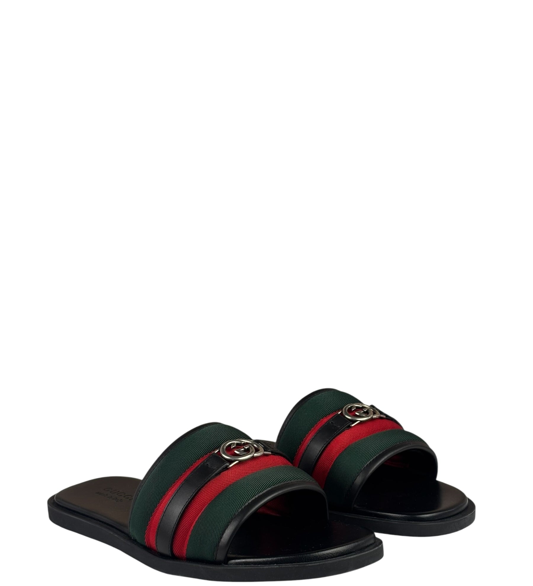 Gucci Interlocking G Sherry Line Leather Sandals