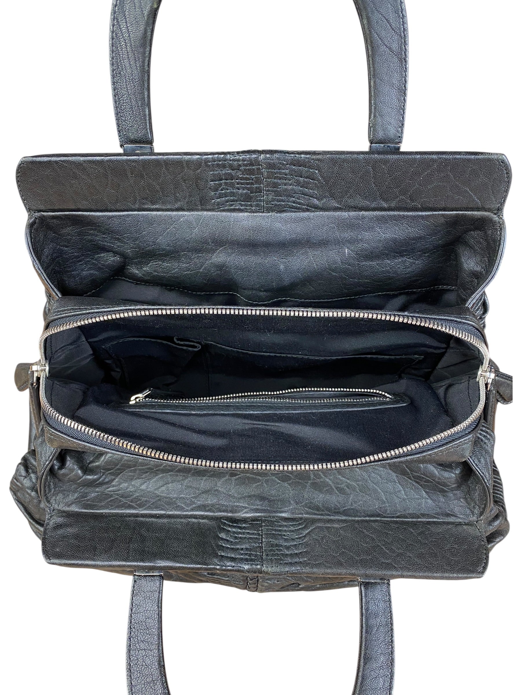 Christian Dior Karenina Leather Handbag Black