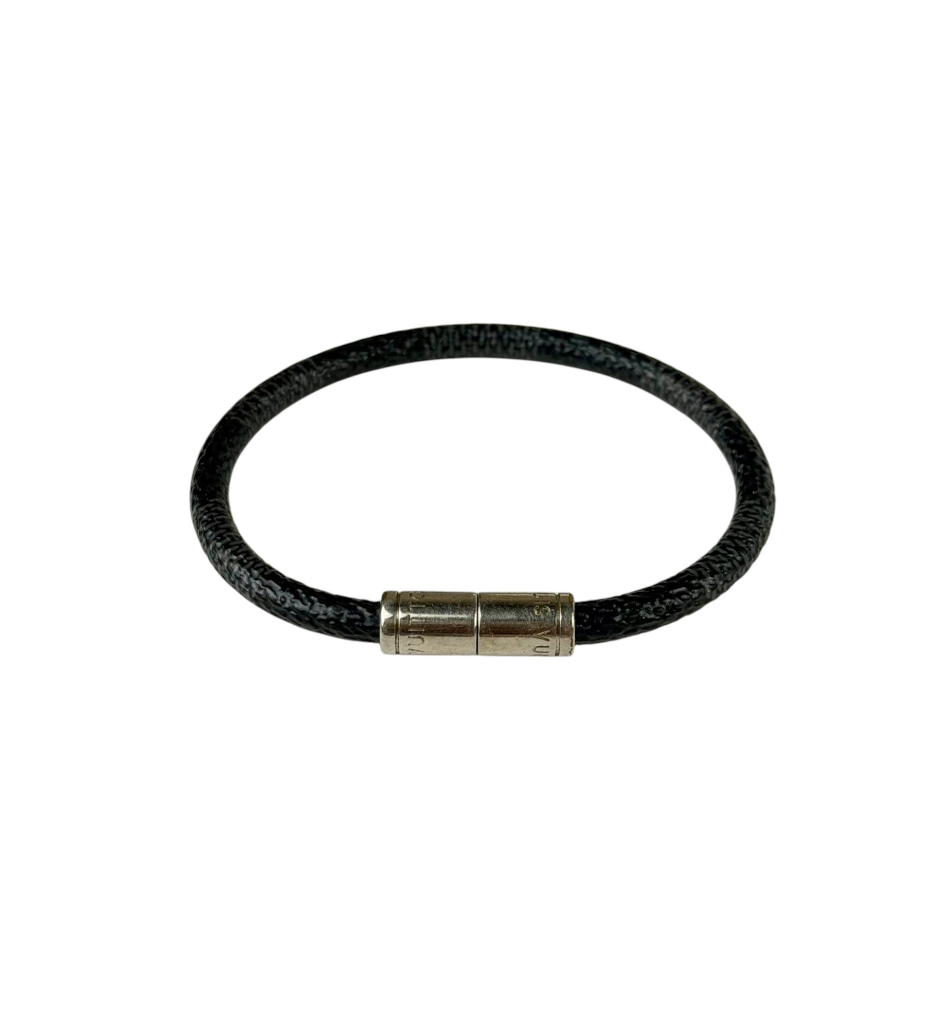 Louis Vuitton Damier Graphite Keep It Bracelet