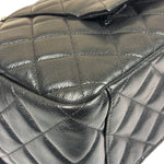 Chanel Black Quilted Caviar Jumbo Flap Bag 2021