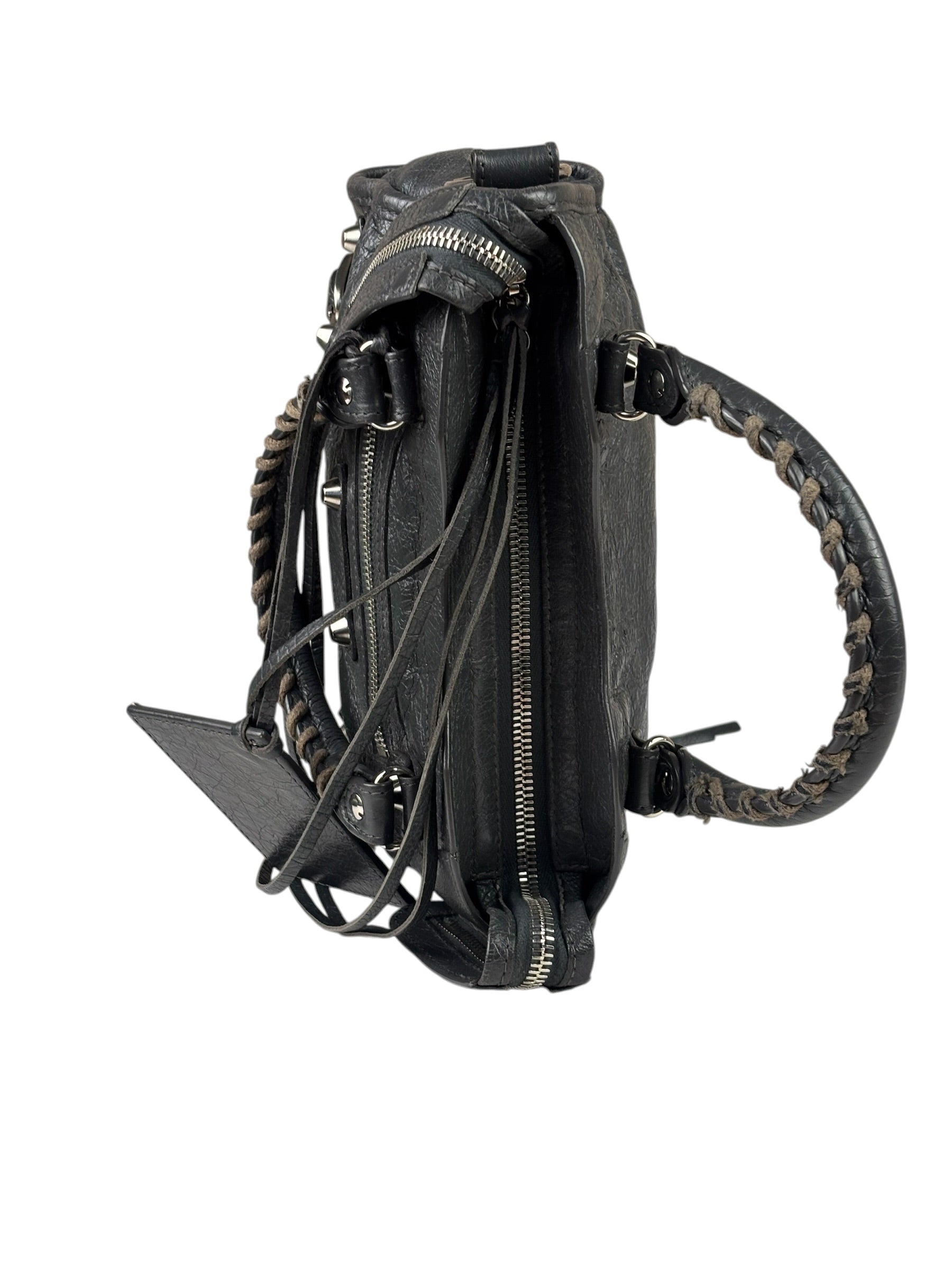 Balenciaga Grey Calfskin Mini Le City Bag