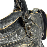 Balenciaga Charcoal Le City Small Two-Way Bag