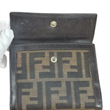 Fendi Vintage Zucca Canvas Compact Wallet