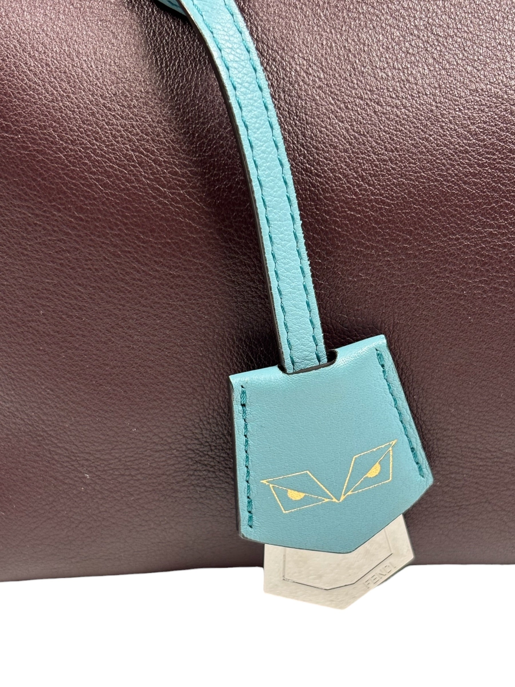 Fendi Burgundy By The Way 2 Way Boston Bag