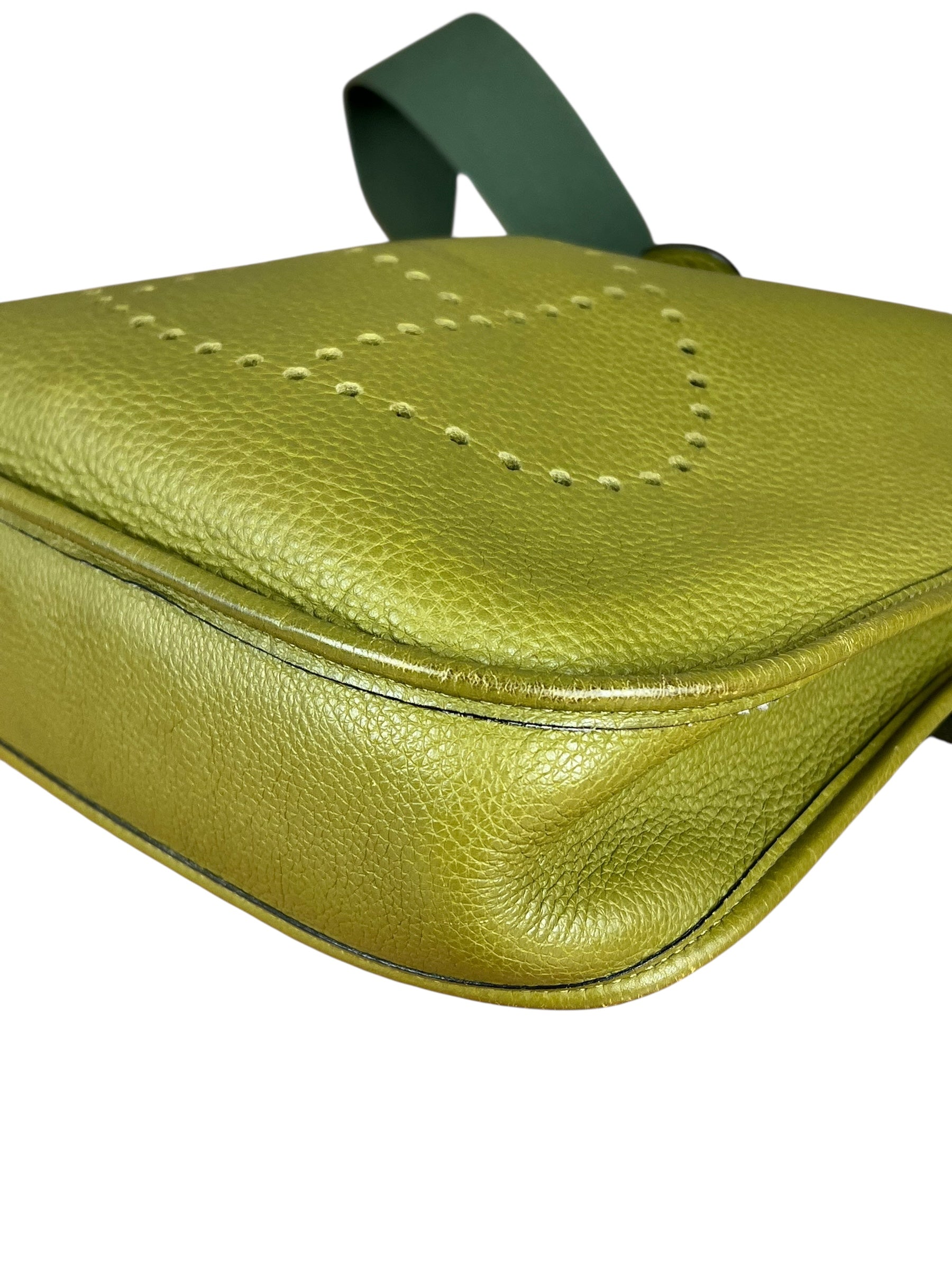 Hermes Taurillon Clemence Evelyne Green
