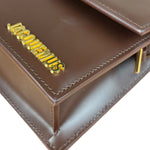 Jacquemus Dark Brown Leather Le Bambino Shoulder Bag