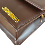 Jacquemus Dark Brown Leather Le Bambino Shoulder Bag
