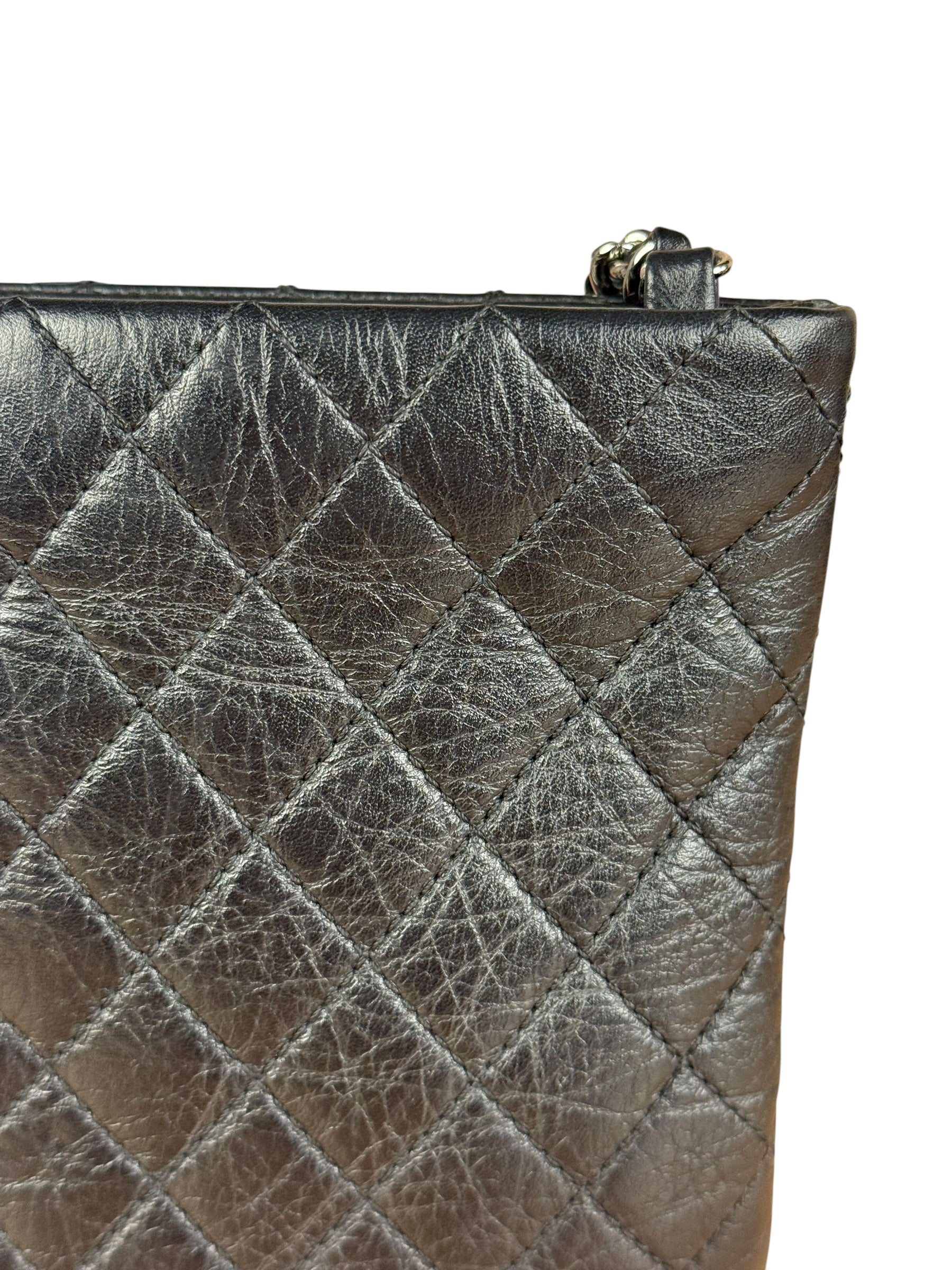 Chanel Black Quilted Leather Uniform Chain Crossbody 2018