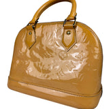 Louis Vuitton Yellow Monogram Vernis Alma BB Two-Way Bag