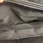 Gucci Vintage Black Leather Shoulder Tote