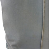 Hermes Light Blue Canvas Leather Trim Cabag Elan Tote