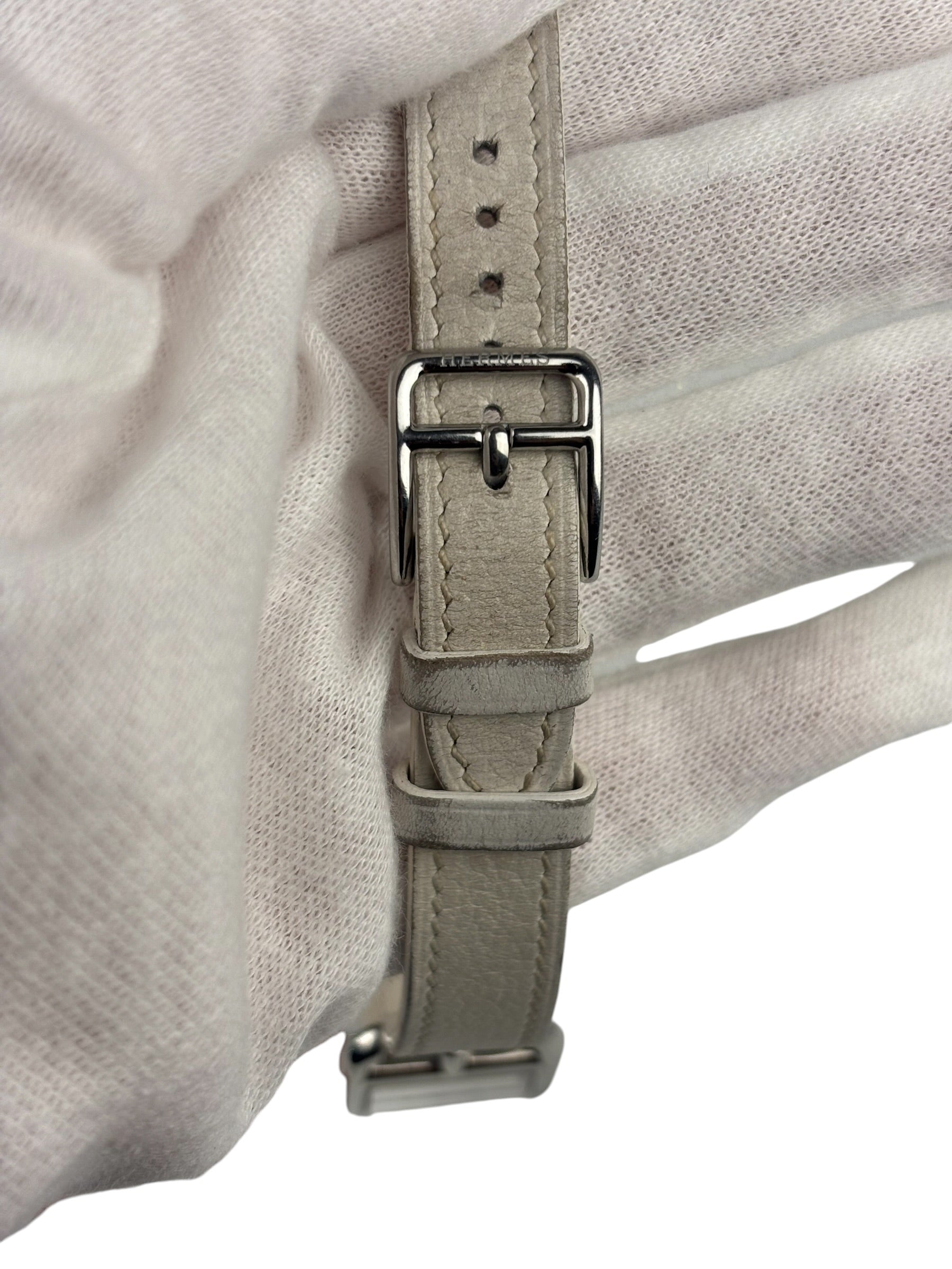 Hermes Cape Cod Double Tour White Strap