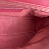 Chanel Pink Chevron Quilted Leather Medium Flap Bag 2018