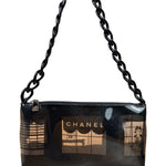Chanel Black PVC Vinyl Coco Windows Pochette 2003