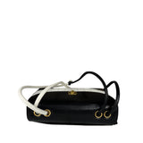 Chanel Black/White Leather Shoulder/Tote Bag 2017